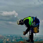 Indian inspector IRATA Level 3 while working at cinnamon life project