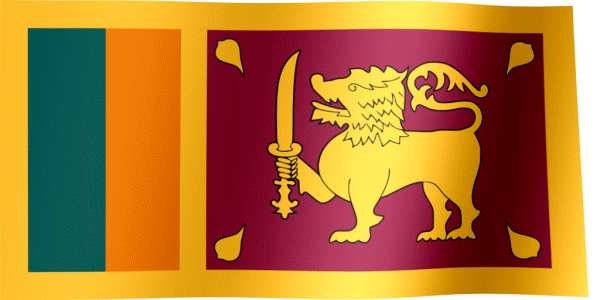 Sri Lanka Flag Animated